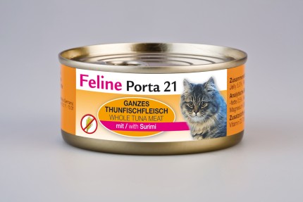 Porta 21 Cat Tuna with Surimi (crab meat) in Jelly  156g