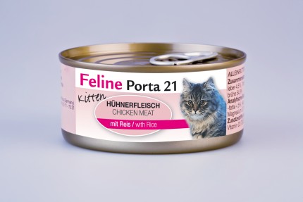 Porta 21 Cat Chicken & Rice for Kitten 156g