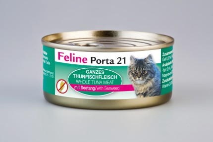 Porta 21 Cat Tuna with Seaweed in Gel  156g