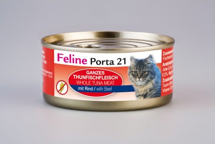 Porta 21 Cat Tuna with Beef in Gel  156g