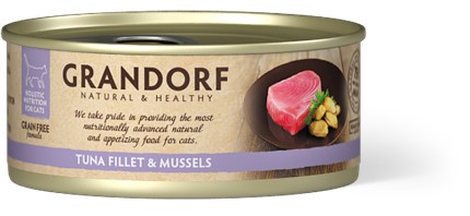 Tuna 65% with Mussel 10% in Broth - 70g