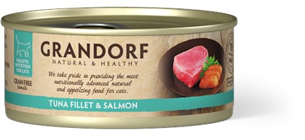 Tuna 65% with Salmon 10% in Broth - 70g