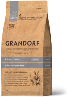 Grandorf - Rabbit & Turkey Adult Medium & Maxi Breeds 1kg