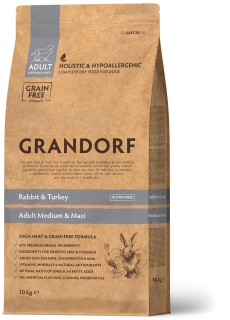 Grandorf - Rabbit & Turkey Adult Medium & Maxi Breeds 10kg