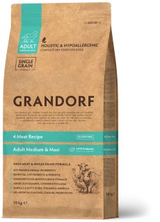 Grandorf - 4 Meat  Adult Medium & Maxi Breeds 10kg