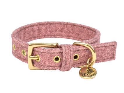 Halsband hond StØv roze 30cmx20mm XXS