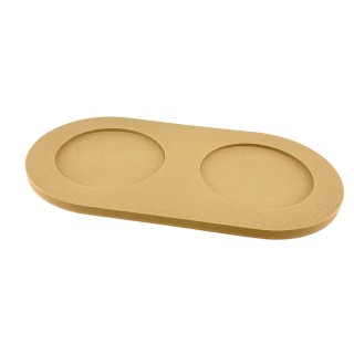 Serving Tray S+M Camel Brown Solid