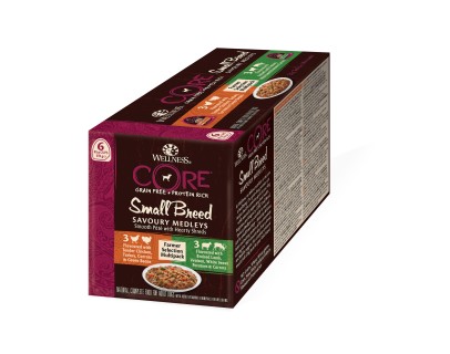 Wellness CORE sav. medley small farm sel 6p 85g Wellness CORE sav. medley small farm sel 6p 85g