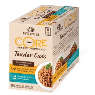 Wellness CORE Wet Tender Cuts chick selection 6-p 85g