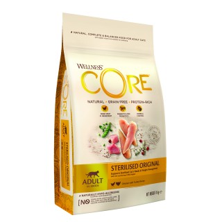 Wellness Core dry cat sterilised chicken & turkey 4kg Wellness Core dry cat sterilised chicken & turkey 4kg