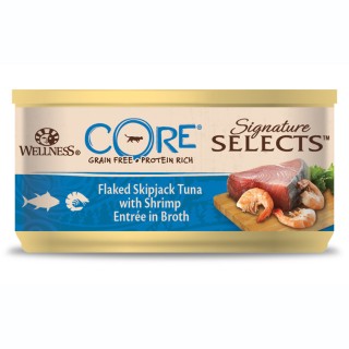 Wellness CORE Sign sel flake tuna/shrimp broth 79g