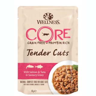 Wellness CORE Wet Tender Cuts salmon/tuna 85g