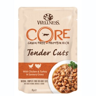 Wellness CORE Wet Tender Cuts chicken/turkey 85g