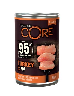 Wellness Core can dog 95 turkey & kale 400g