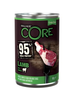 Wellness Core can dog 95 lamb & pumpkin 400g