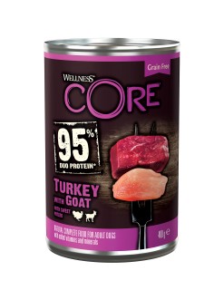 Wellness Core can dog 95 turkey & goat & sweet potato 400g