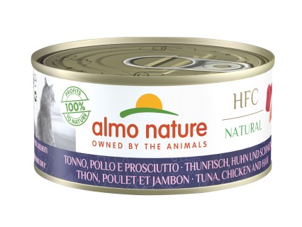 HFC Cats 150g Natural - Tonijn, kip en ham