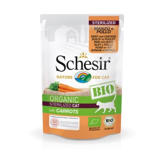 Schesir Cat Bio - BIO BEEF/CHICKEN/CAROT 85g