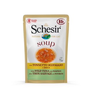 Schesir Cat Soup 85g - WILD TUNA & PUMPKIN Schesir Cat Soup 85g - WILD TUNA & PUMPKIN