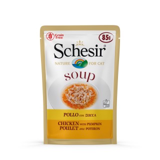 Schesir Cat Soup 85g - CHICKEN & PUMPKIN