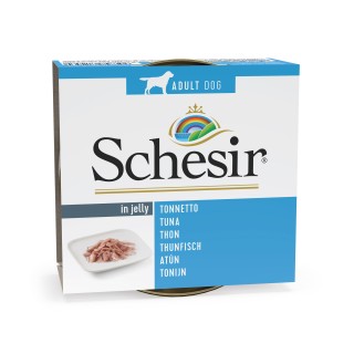 Schesir Dog 150g - TONIJN (gelatine)