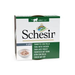 Schesir Cat 85g - TONIJN & KIP (gelatine)