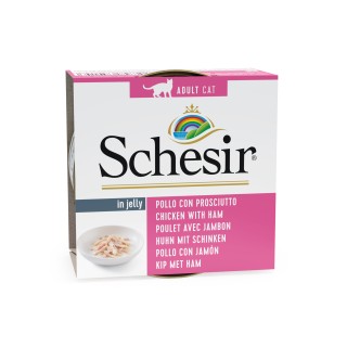 Schesir Cat 85g - KIPFILET & HAM (gelatine)