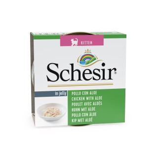 Schesir Cat 85g - KITTEN KIP & ALOE (gelatine)