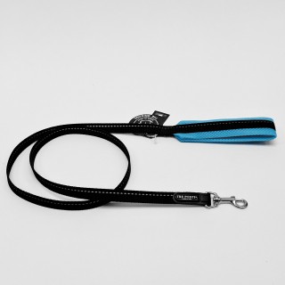 Zwart nylon Reflective Mesh handvat 130 cm Lichtblauw/ Bleu clair