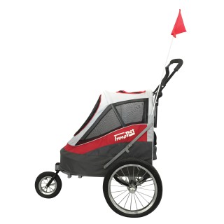 InnoPet Sporty Dog Trailer DeLuxe Red / Off White