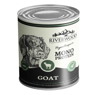 Riverwood blik dog monoproteine goat 400g Riverwood blik dog monoproteine goat 400g