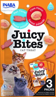 INABA JUICY BITES CAT Fish & Clam Flavor